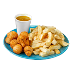 10 Pcs Garlic Mushrooms & Chips Deal 